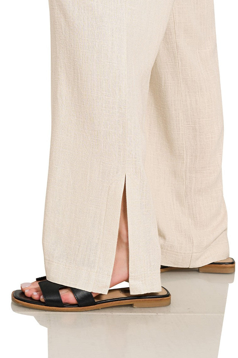 Linen Drawstring Pants - Sand Beige