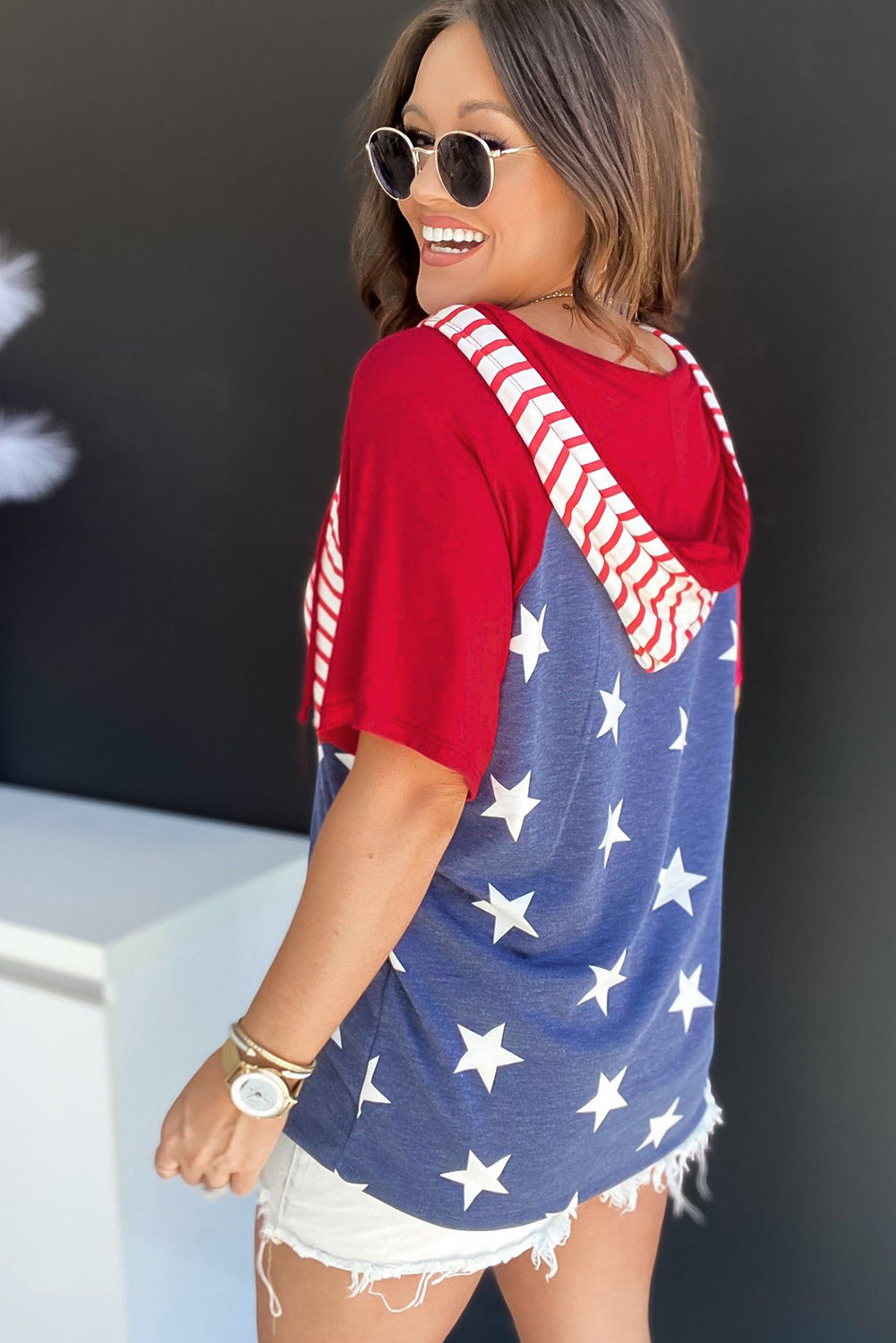 Fiery Red Stars and Stripes