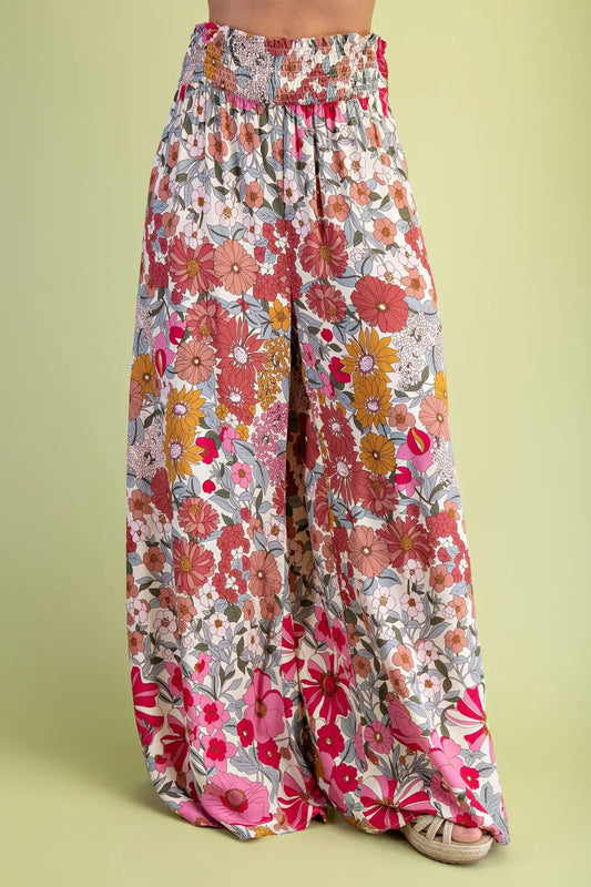 Floral Flare Wide Leg