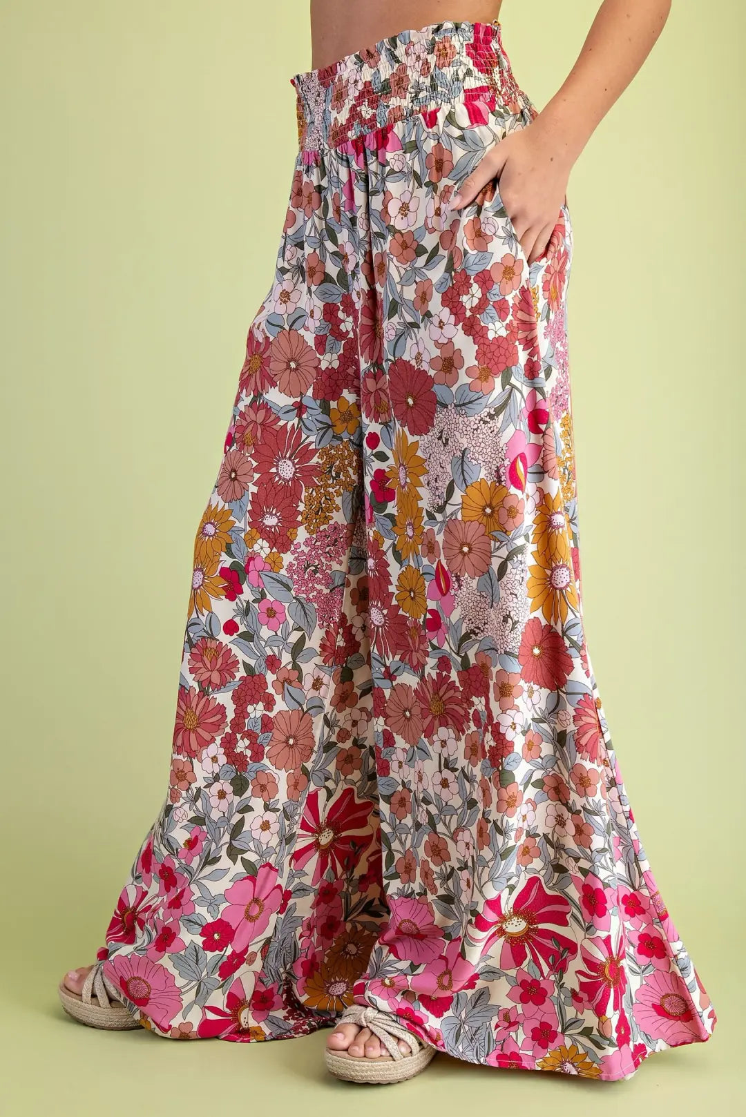Floral Flare Wide Leg