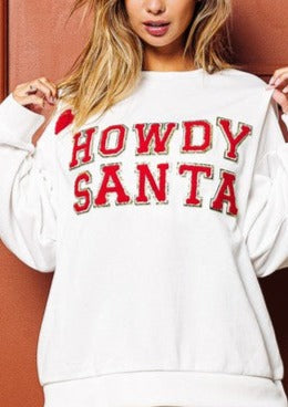 Howdy Santa Christmas Sweatshirt