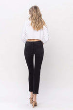 VERVET by Flying Monkey - Mid Rise Ankle Slim Straight Jean