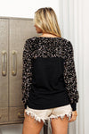 Black Velvet Sequin Top