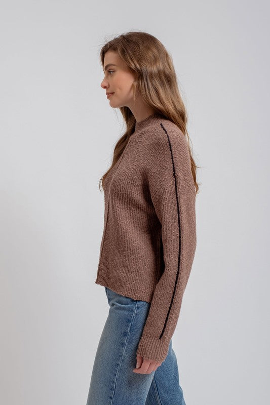 Mock Sweater - Mocha