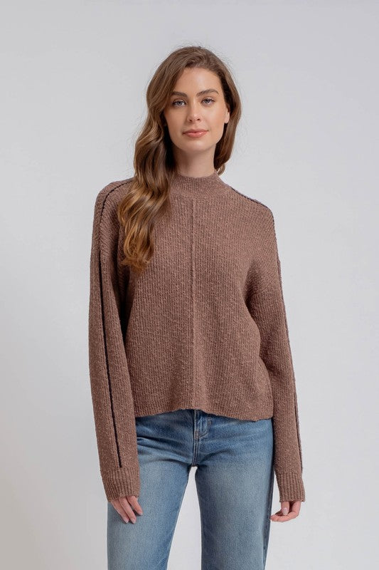 Mock Sweater - Mocha