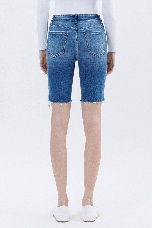 RAW HEM BIKER SHORTS - Lovervet by Vervet