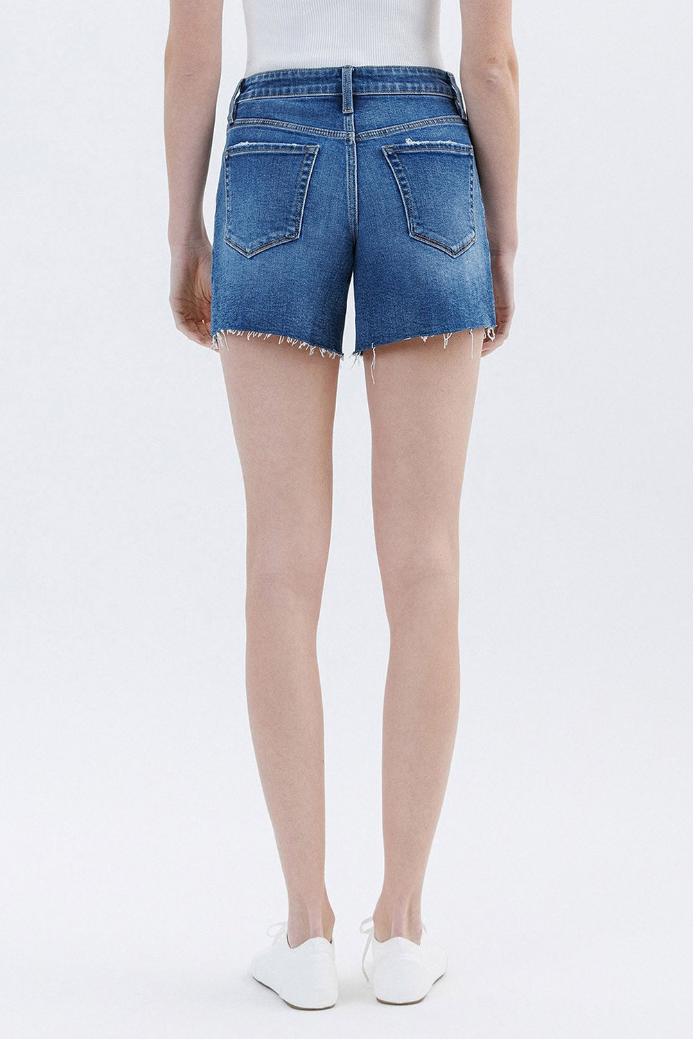 RAW HEM DENIM SHORTS - Lovervet by Vervet