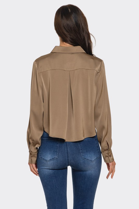 Short Button Down - Mocha
