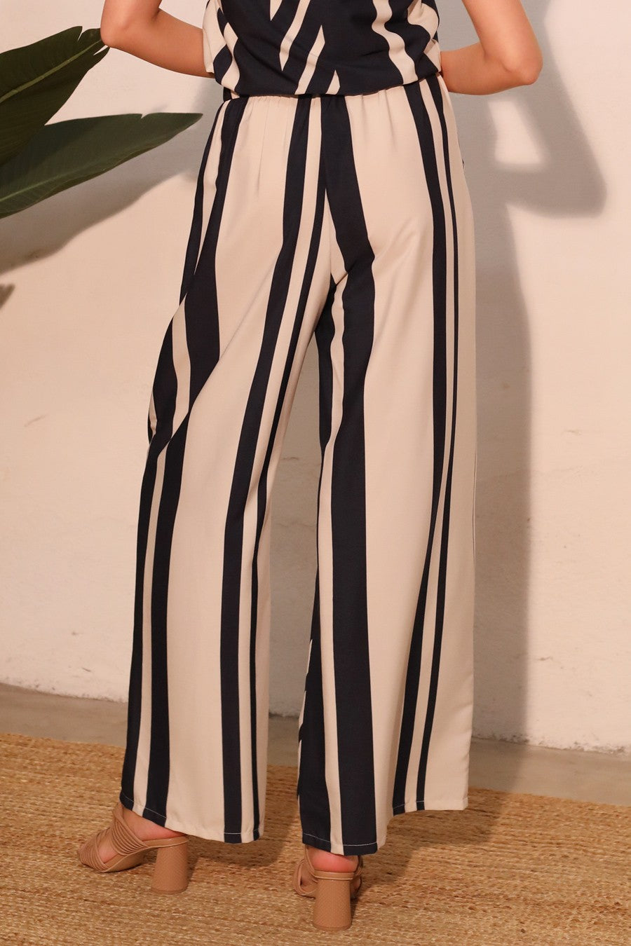 Stripe Wide Leg Pants