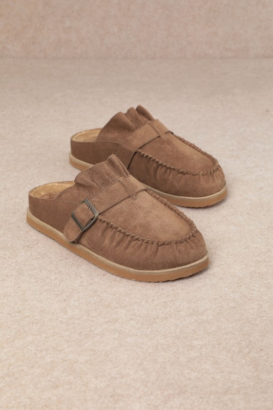 Suede Moc Clog - brown