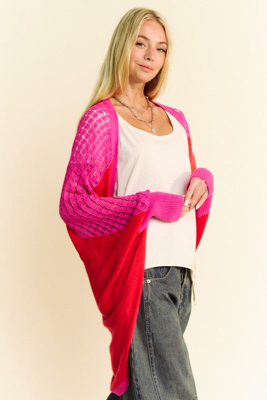 Bolero Cardigan = pink/red