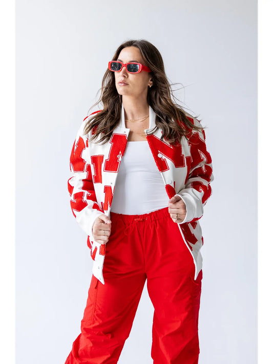Nebraska Briggs Bomber Leather Bomber Jacket