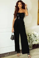 Black Sequin Jumpsuit