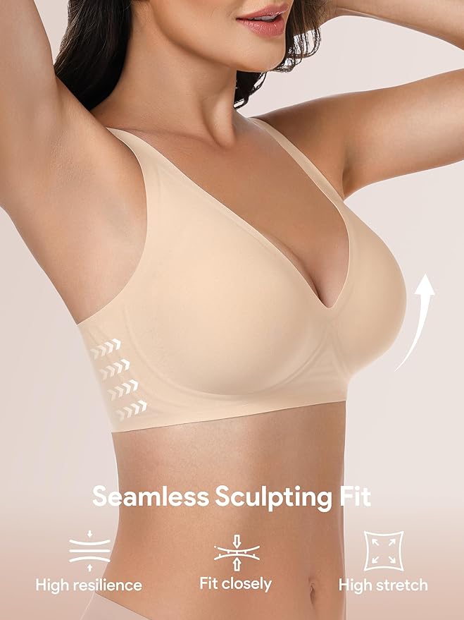 Wireless T-shirt Bra - V-Cut