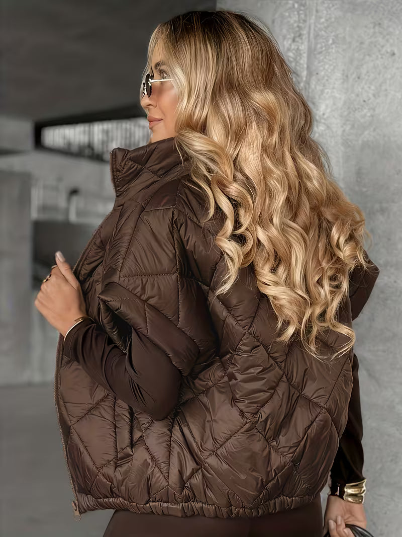 Short Sleeve Puffy - Brown