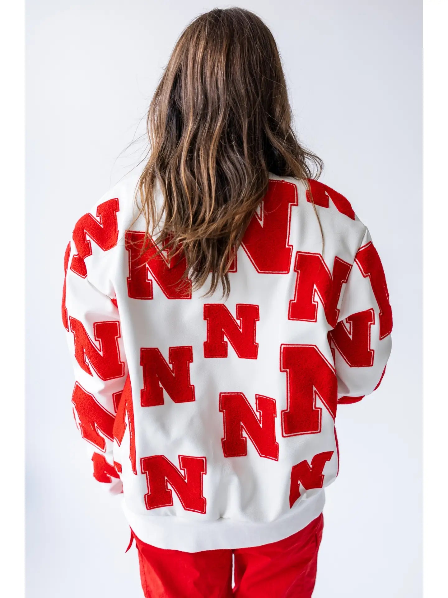 Nebraska Briggs Bomber Leather Bomber Jacket