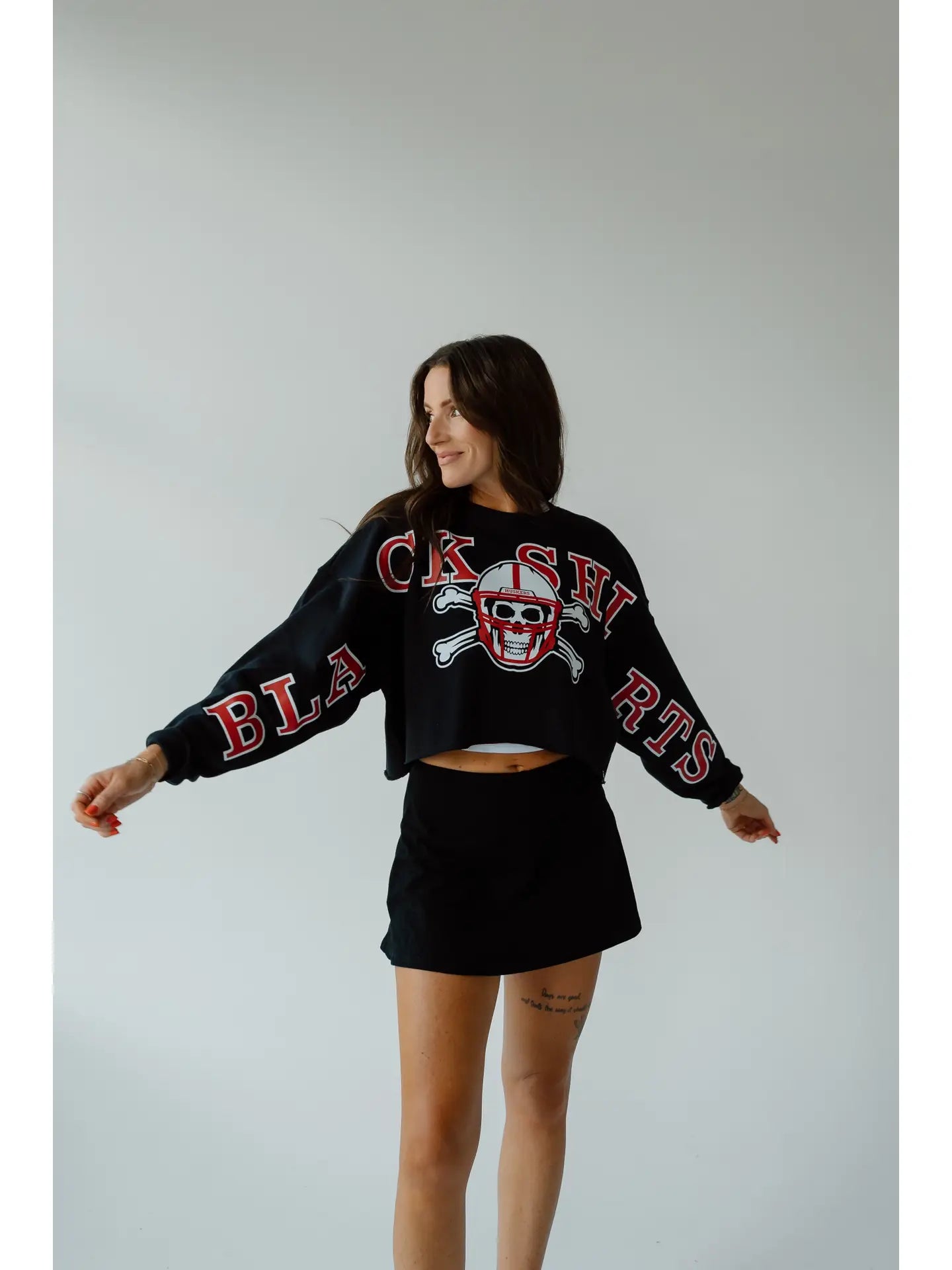 Nebraska Phipps Split Vintage Cropped Longsleeve