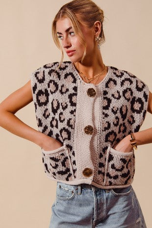 Leopard Vest