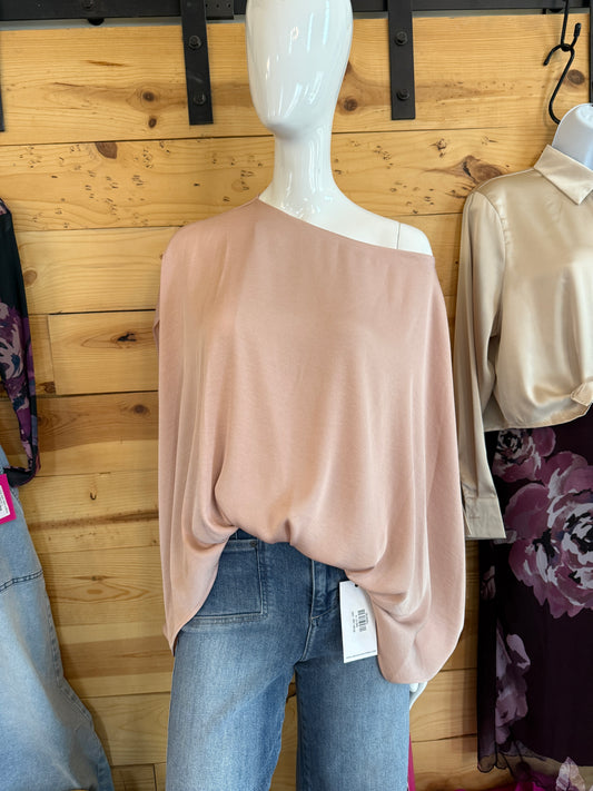 Boat Neck Top - Dusty Pink