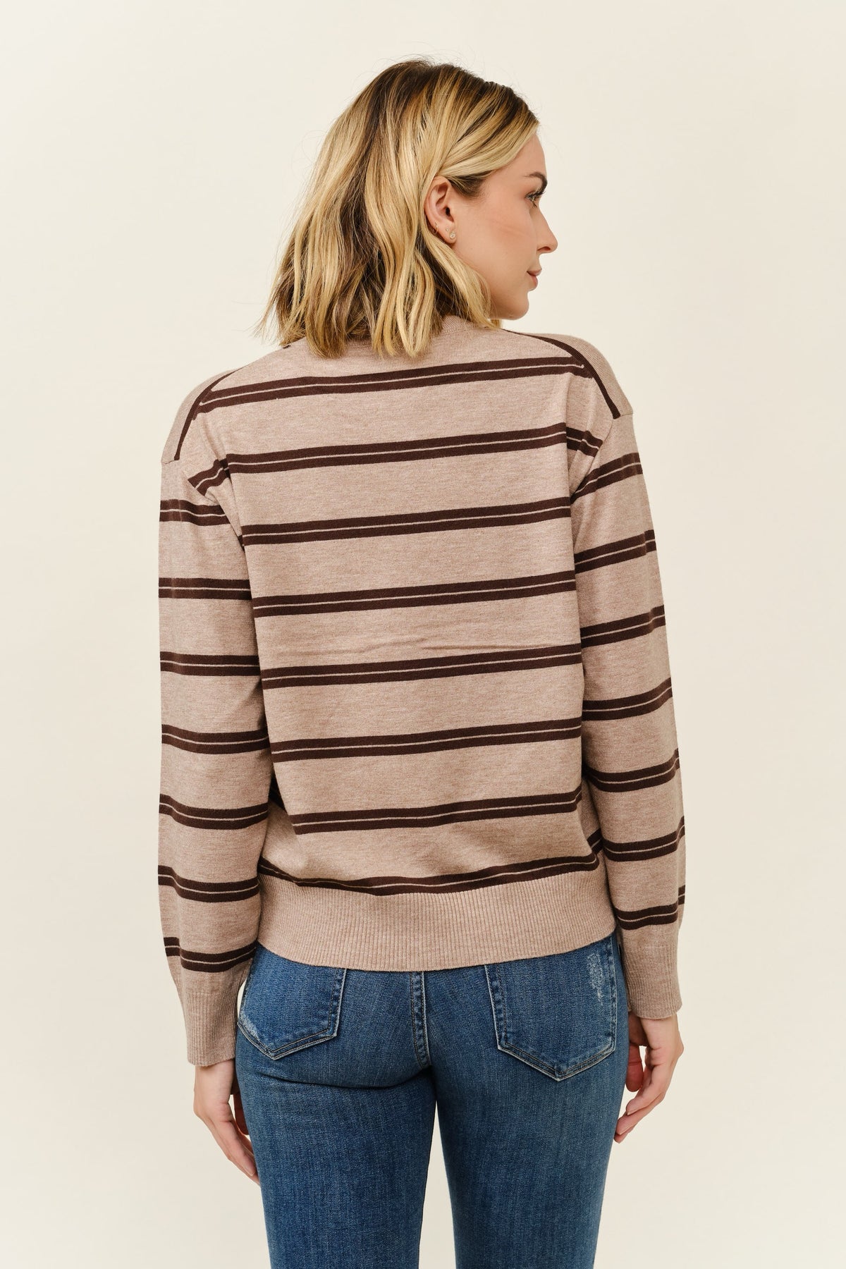 Stripe Pull Over Sweater