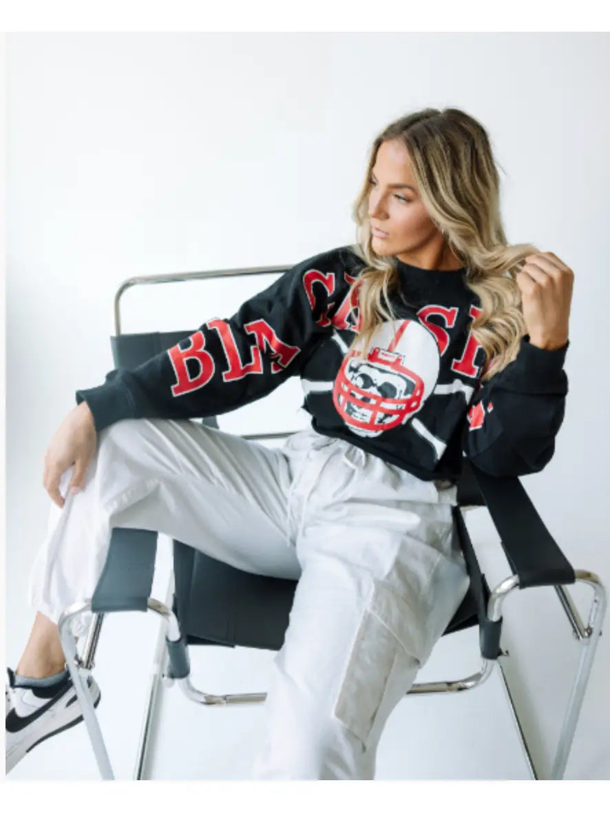 Nebraska Phipps Split Vintage Cropped Longsleeve
