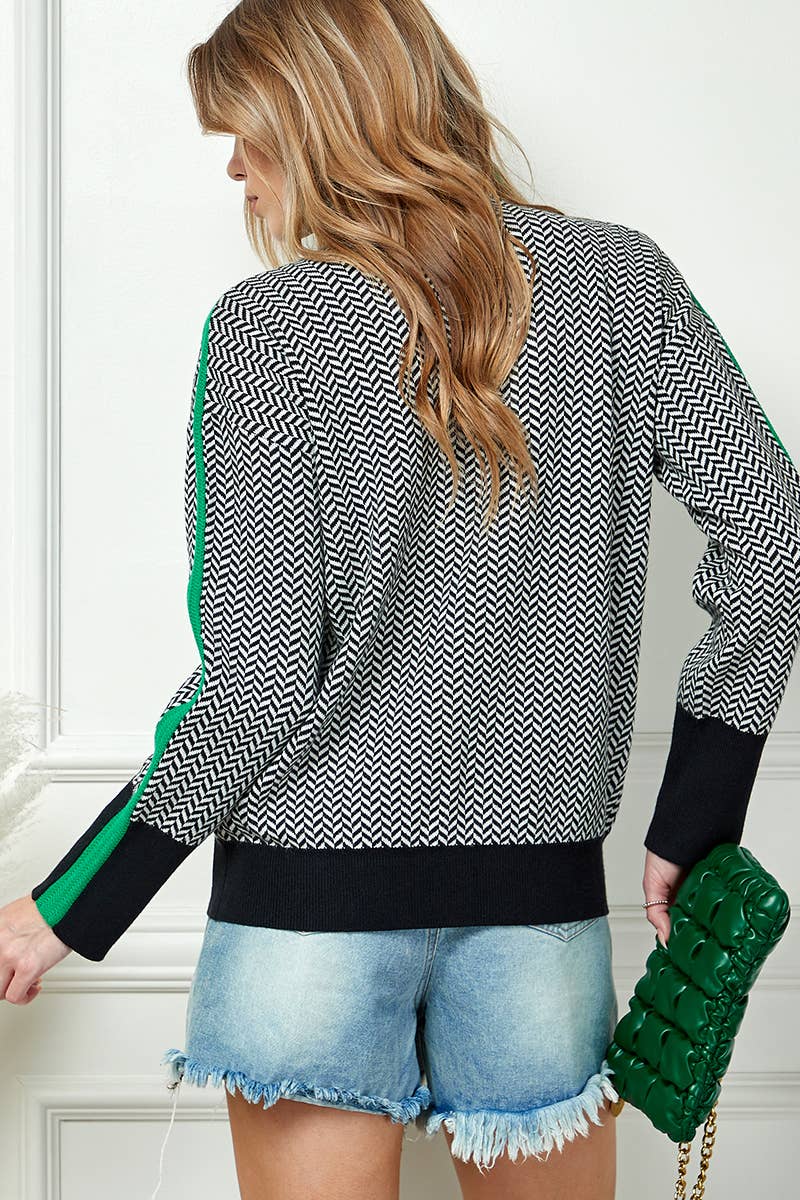Green Turtleneck Sweater