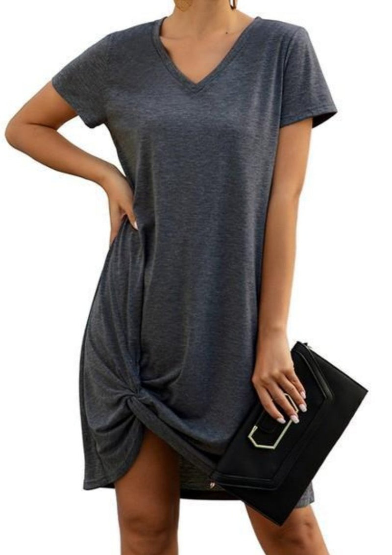 T-Shirt Dress - Grey