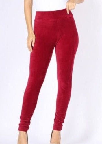 Red Velvet Pants
