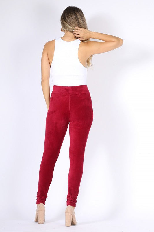 Red Velvet Pants