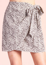 Cheetah Print Wrap Skirt