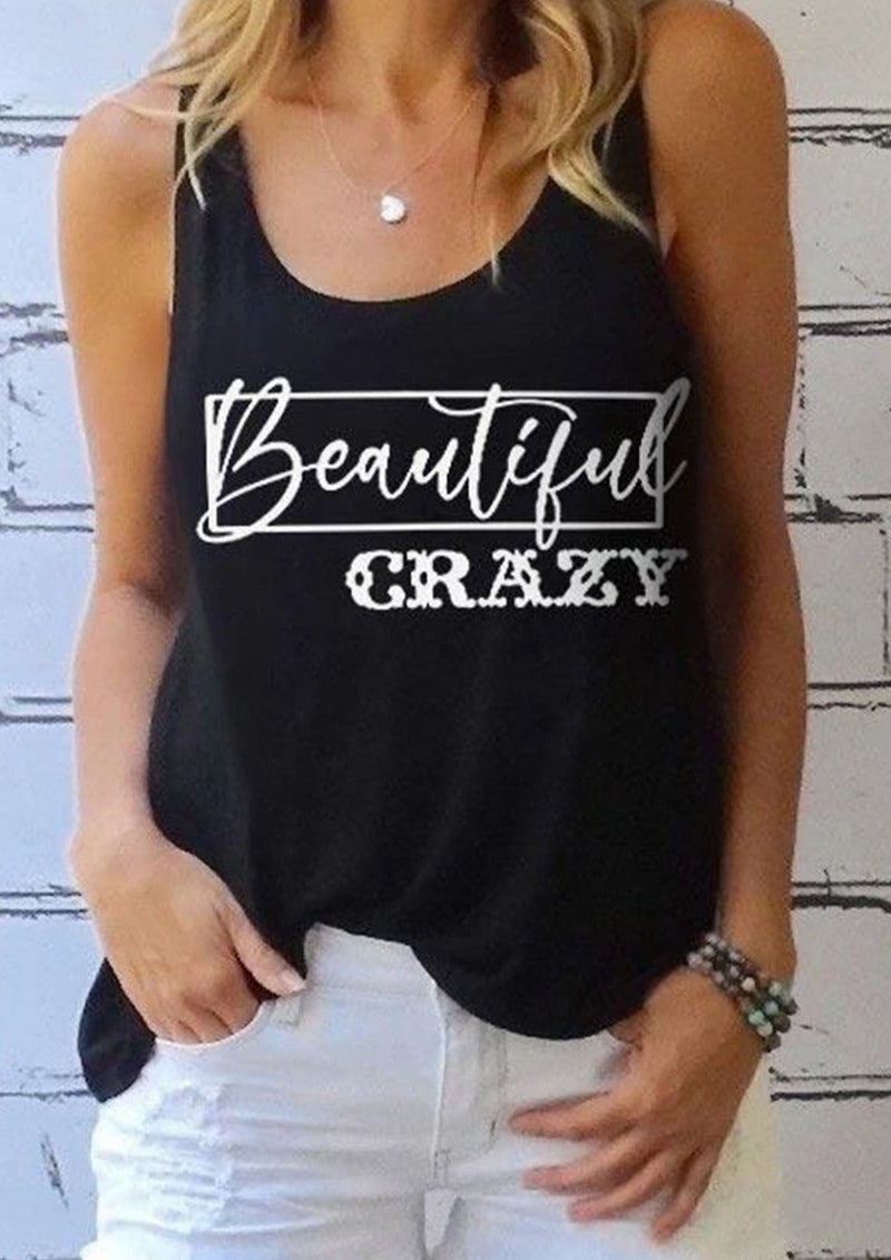 Graphic Tank - Beautiful CRAZY