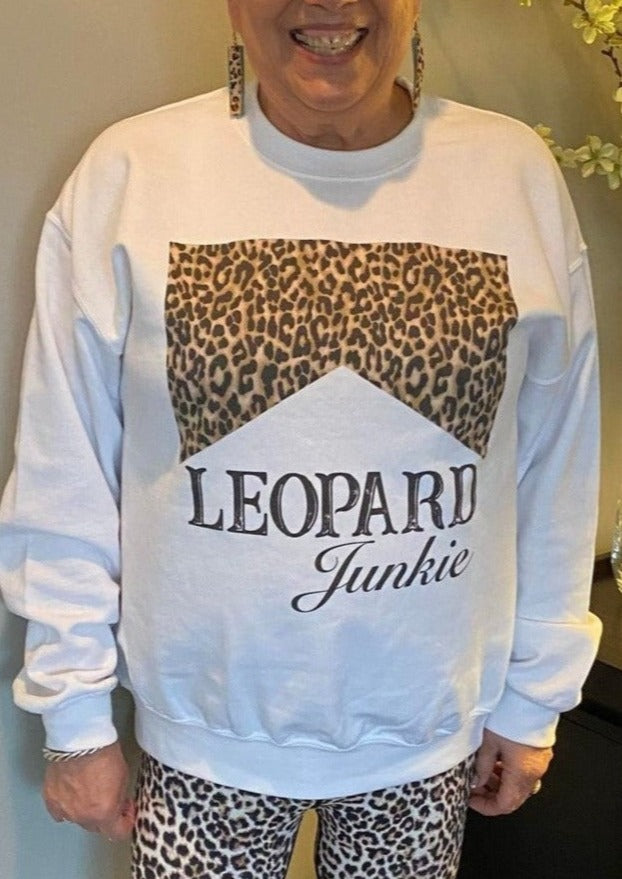 Leopard Junkie Crew Neck Sweatshirt