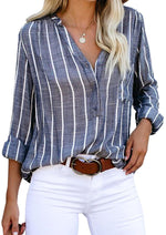 Blue Crisp Air Buttoned Top