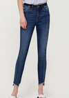 VERVET - High Rise Ankle Skinny w/ Seamed Contrast Panel - HAYLIE