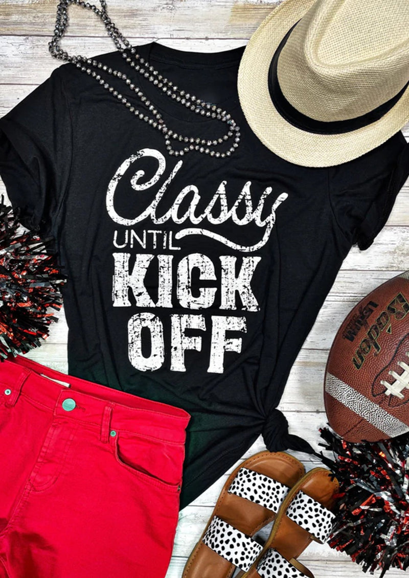 Graphic Tee - Classy Until Kickoff