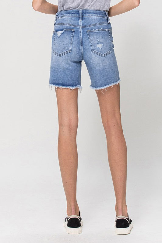 Vervet High Rise Midi Shorts